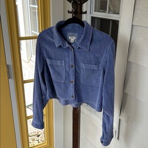 L.L. Bean Cropped Corduroy Button Down